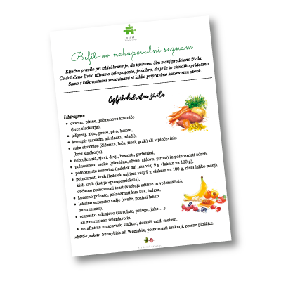 Befitov nakupovalni seznam